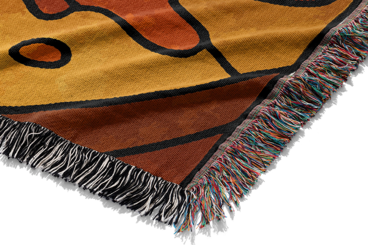 Vibrant Abstract Design Throw Blanket Cozy Blanket product type