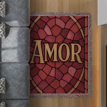 Amor Stained Glass Design Living Room Rug product