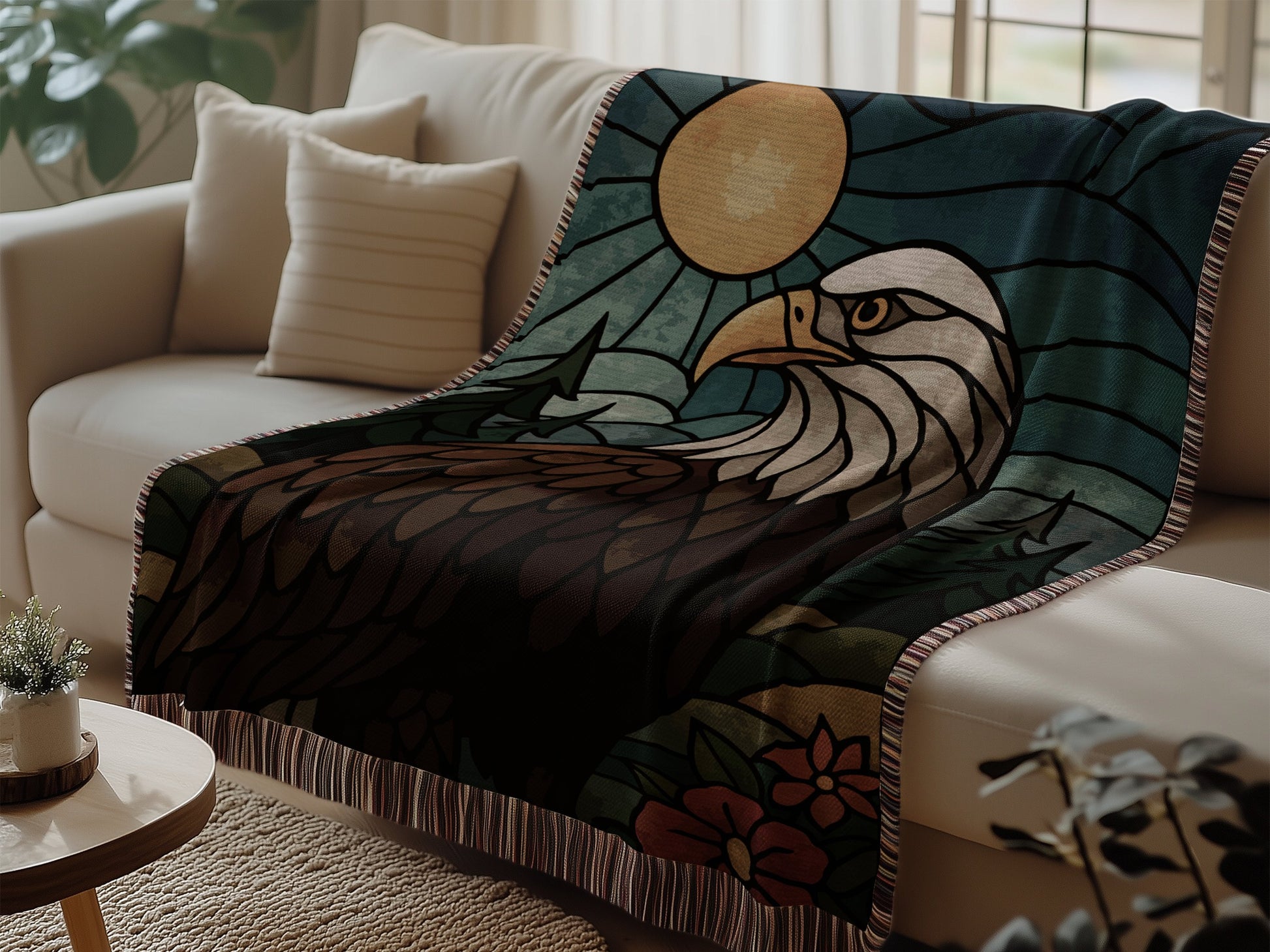 Majestic Bald Eagle Printed Cozy Blanket product