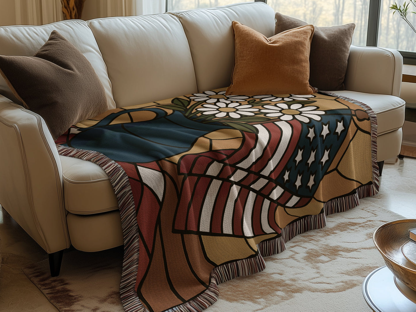 Cozy and Artistic American Flag Blanket product