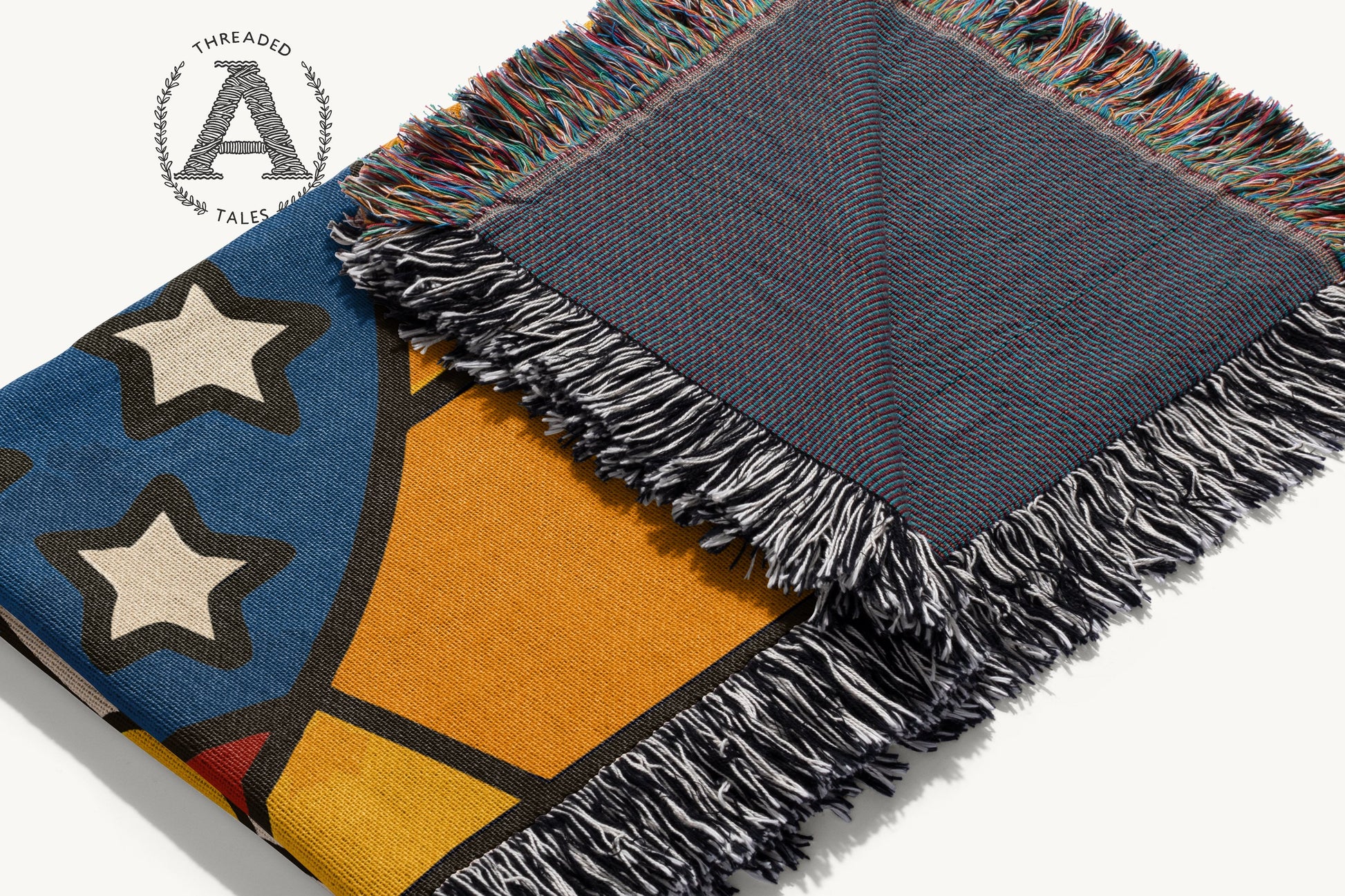 Colorful Star Patterned Throw Blanket product type