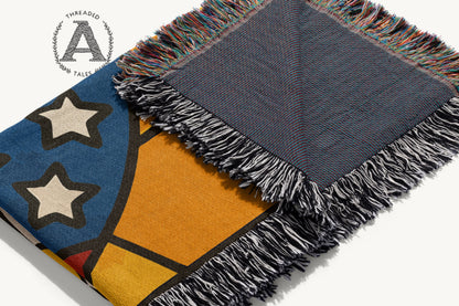 Colorful Star Patterned Throw Blanket product type
