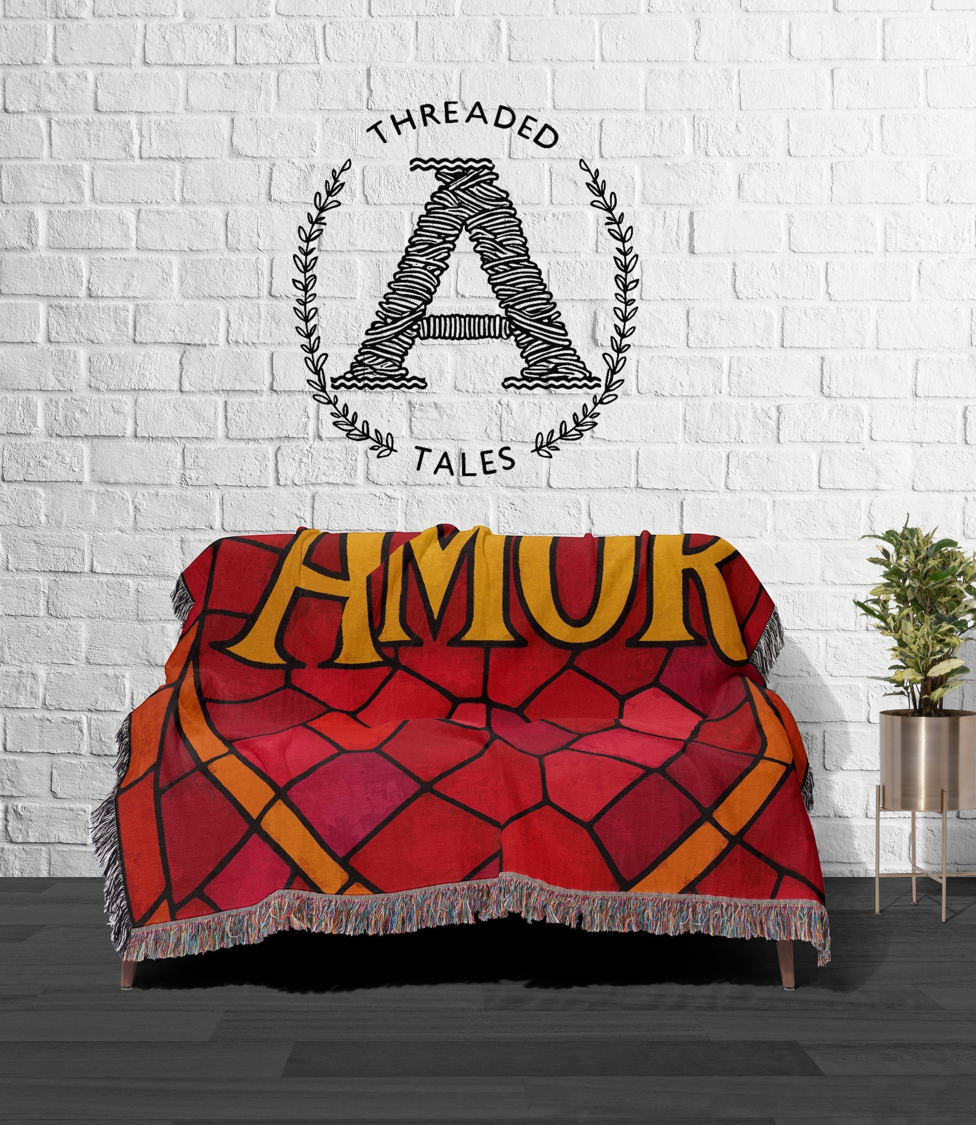 Cozy Red Love Statement Blanket product