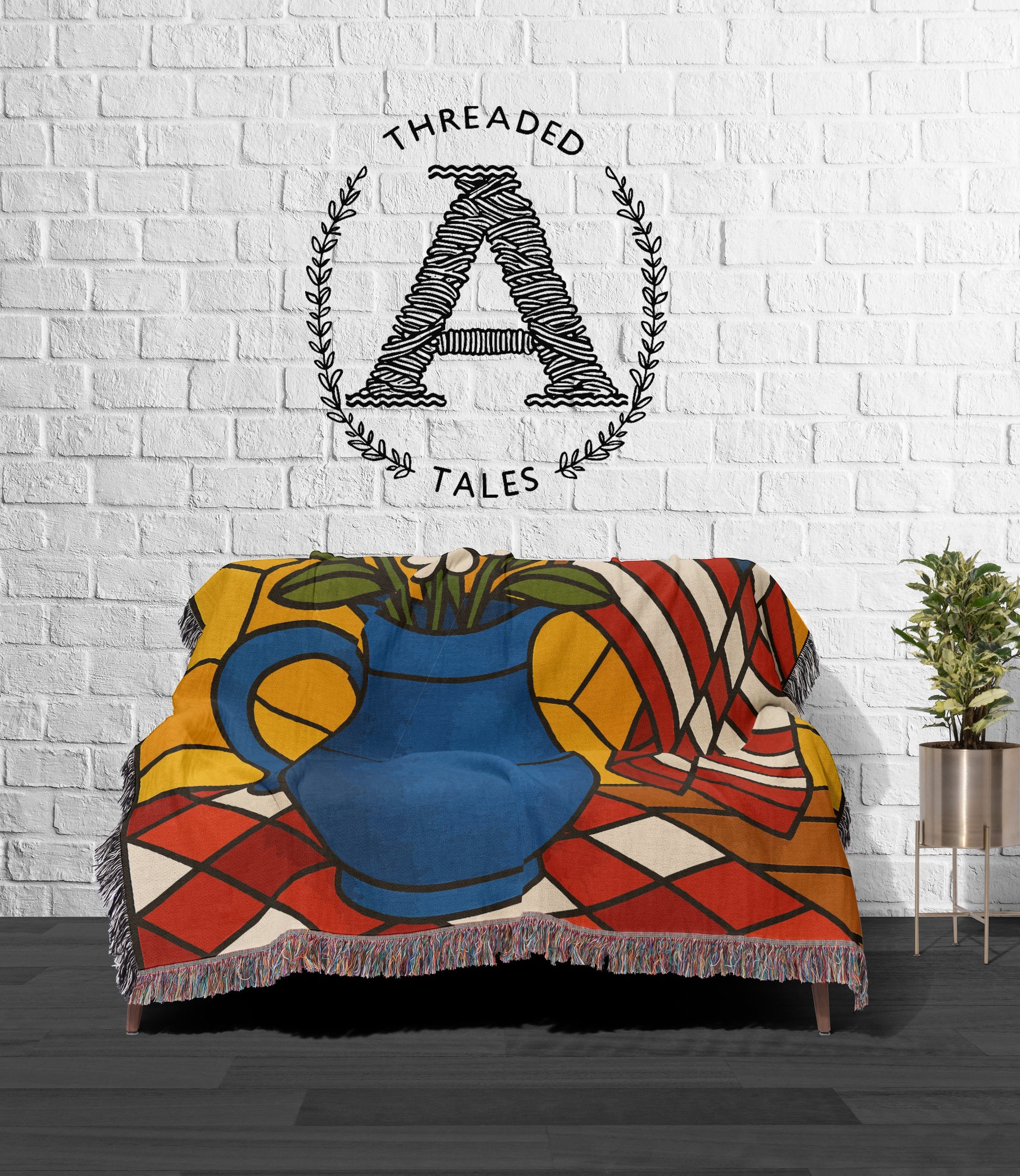 Artistic Floral Patterned Decorative Blanket product
