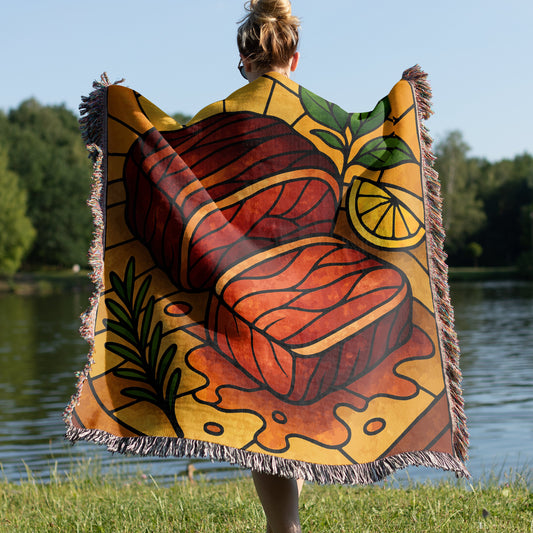 Delicious Steak Print Cozy Blanket product